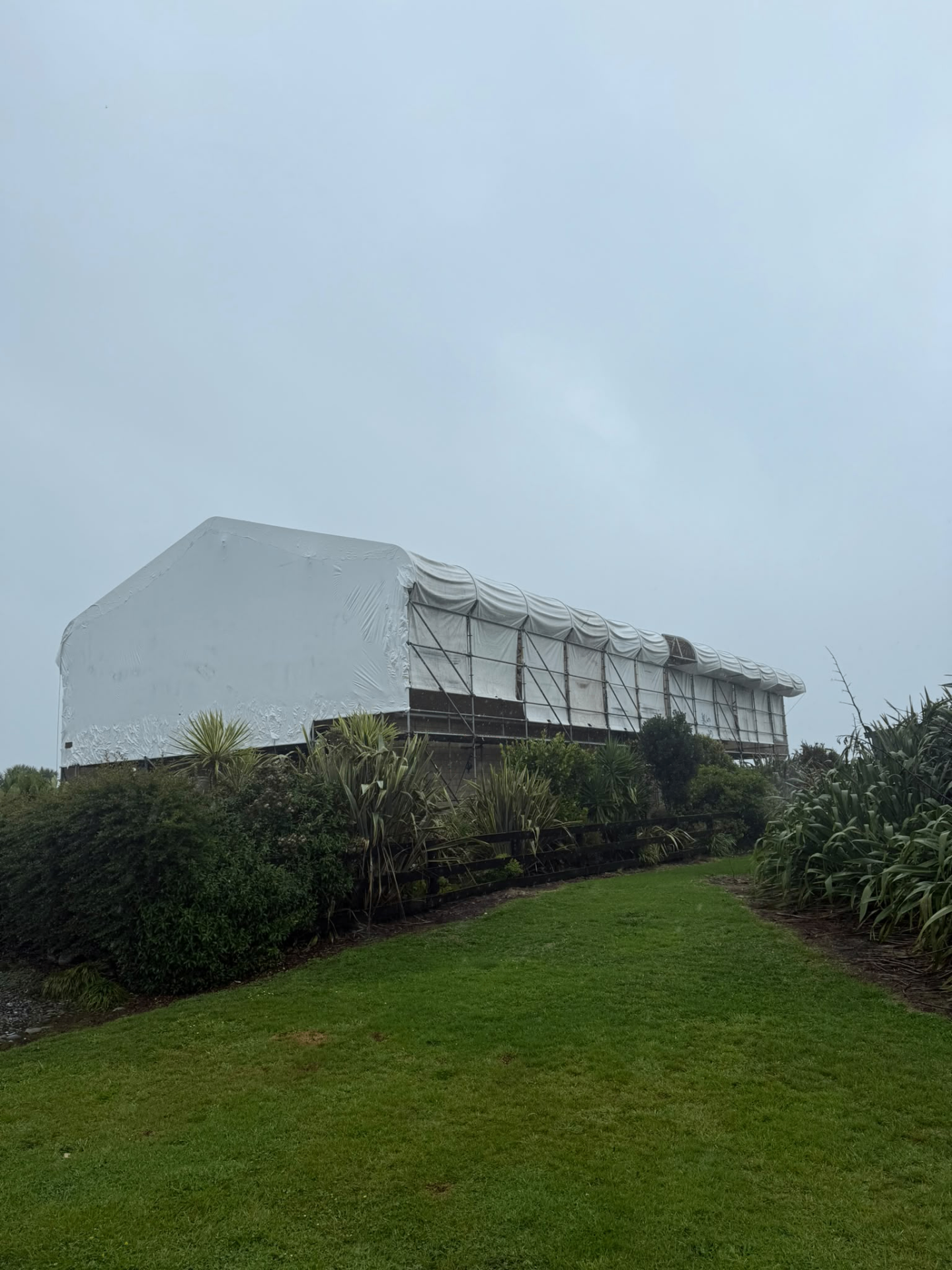 Shrink-wrapped Re-clad in Progress